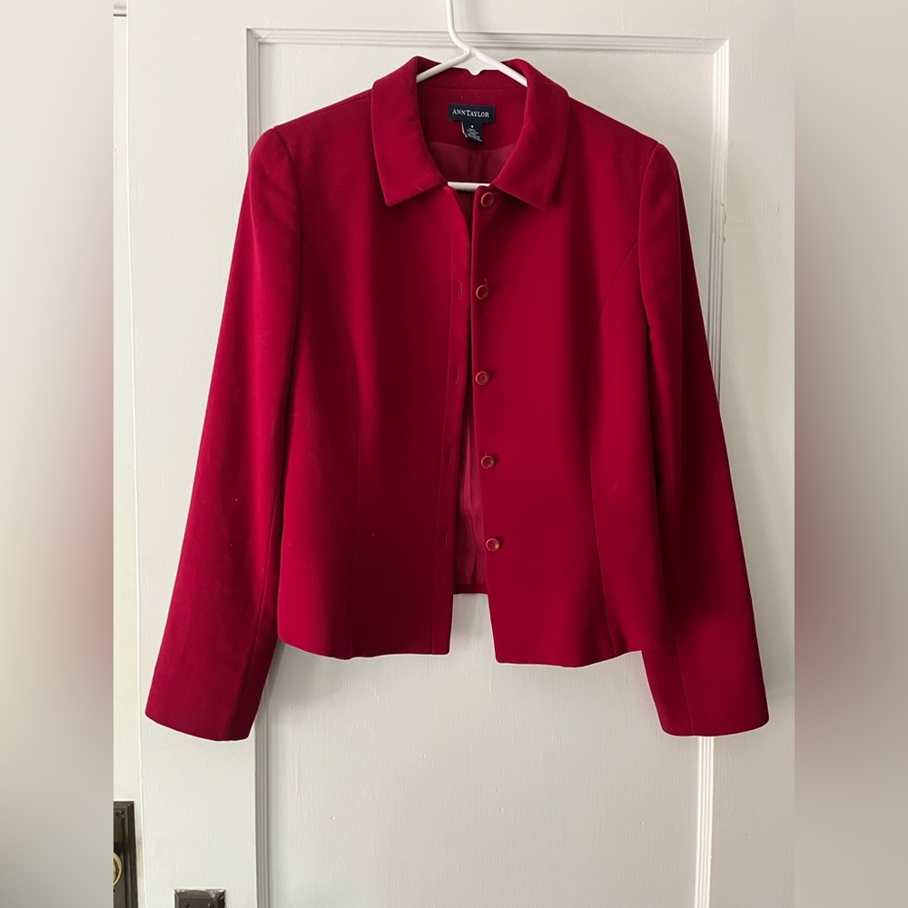 Ann Taylor Ruby Red Jacket